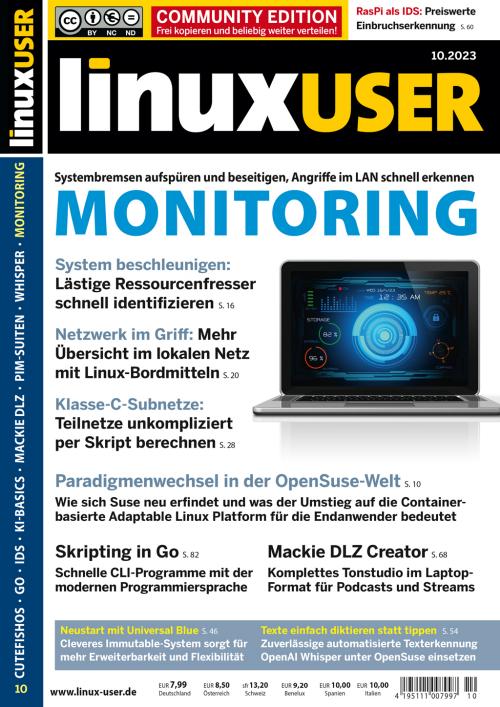 Linux User 10.23 Cover